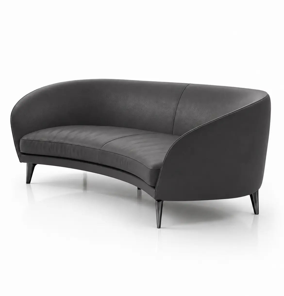 Bee 3-Seater Curved shaped sofa Consumer KANO Grey Vegan Leather 8-10 Weeks
