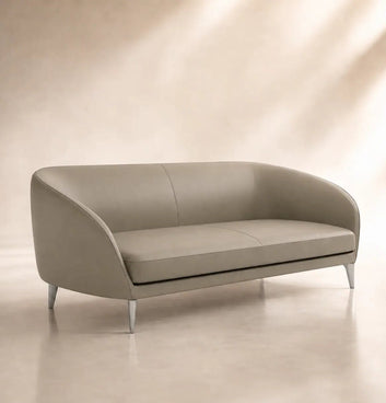 Bee 3-Seater Straight Sofa Consumer KANO Vegan Leather Khaki 8-10 Weeks