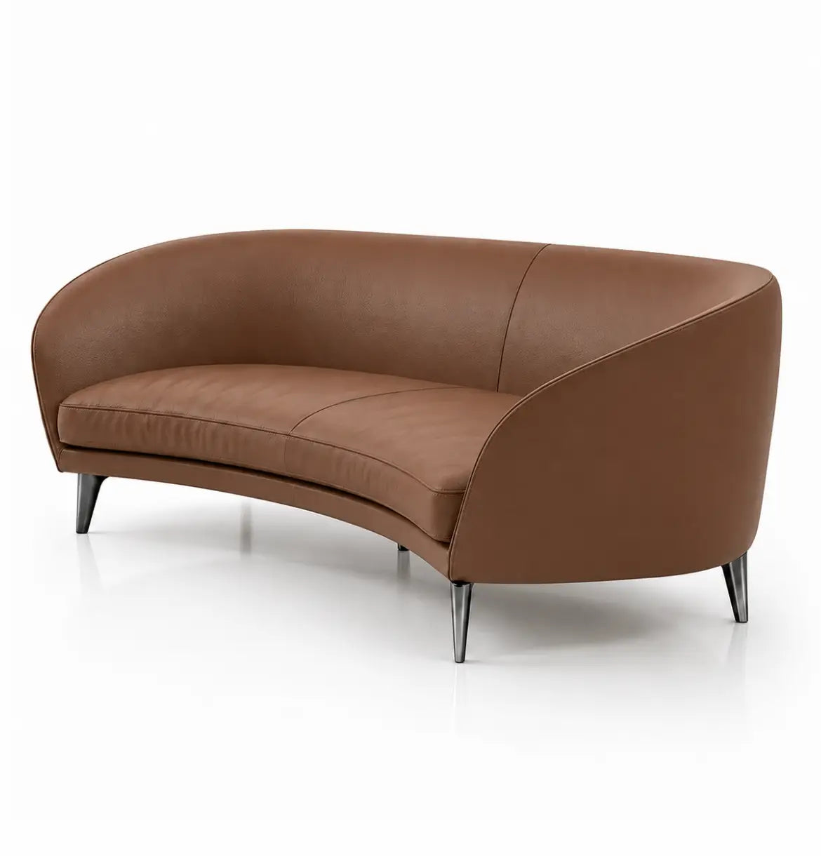 Bee 3-Seater Curved shaped sofa Consumer KANO Tan Vegan Leather 8-10 Weeks