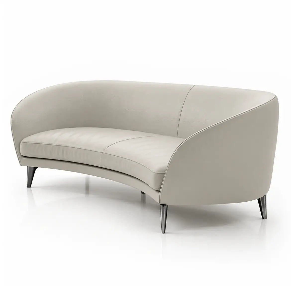 Bee 3-Seater Curved shaped sofa Consumer KANO Khaki Vegan Leather 8-10 Weeks