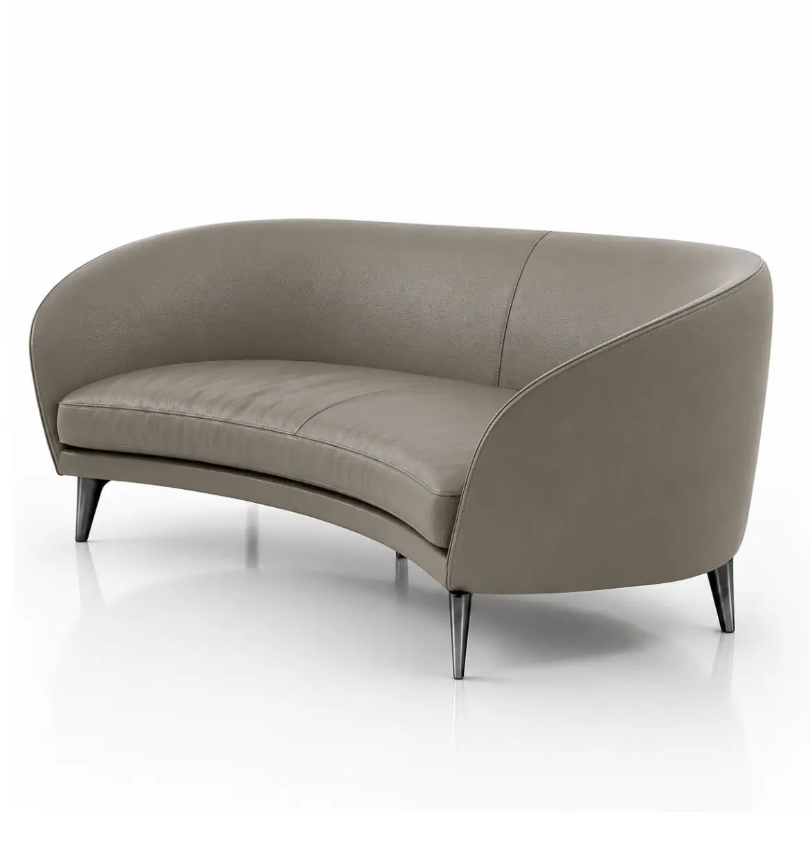 Bee 3-Seater Curved shaped sofa Consumer KANO Coffee Vegan Leather 8-10 Weeks