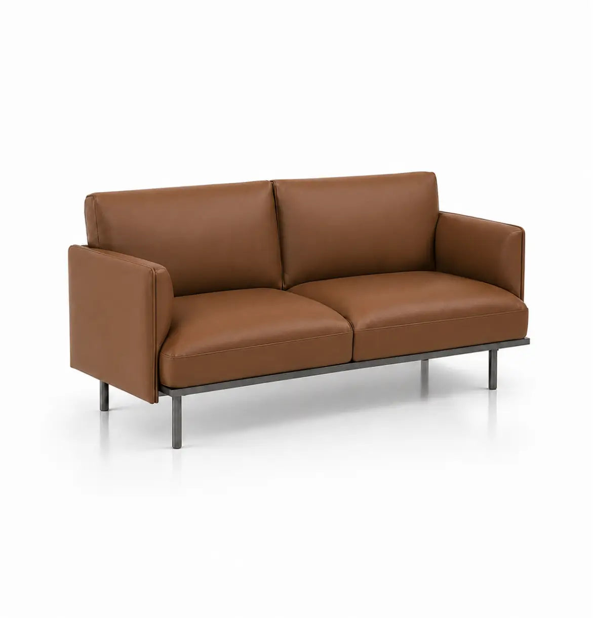 Binray 2-Seater Sofa Consumer KANO Tan PVC Vegan Leather 8-10 Weeks
