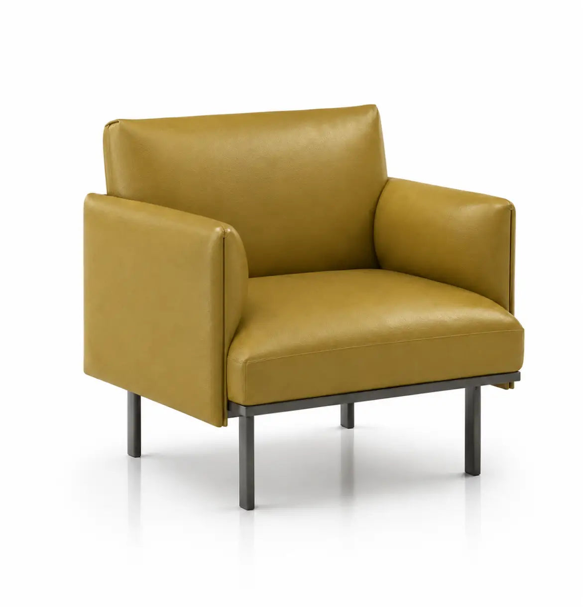 Binray Armchair Consumer KANO Yellow PVC Vegan Leather 8-10 Weeks