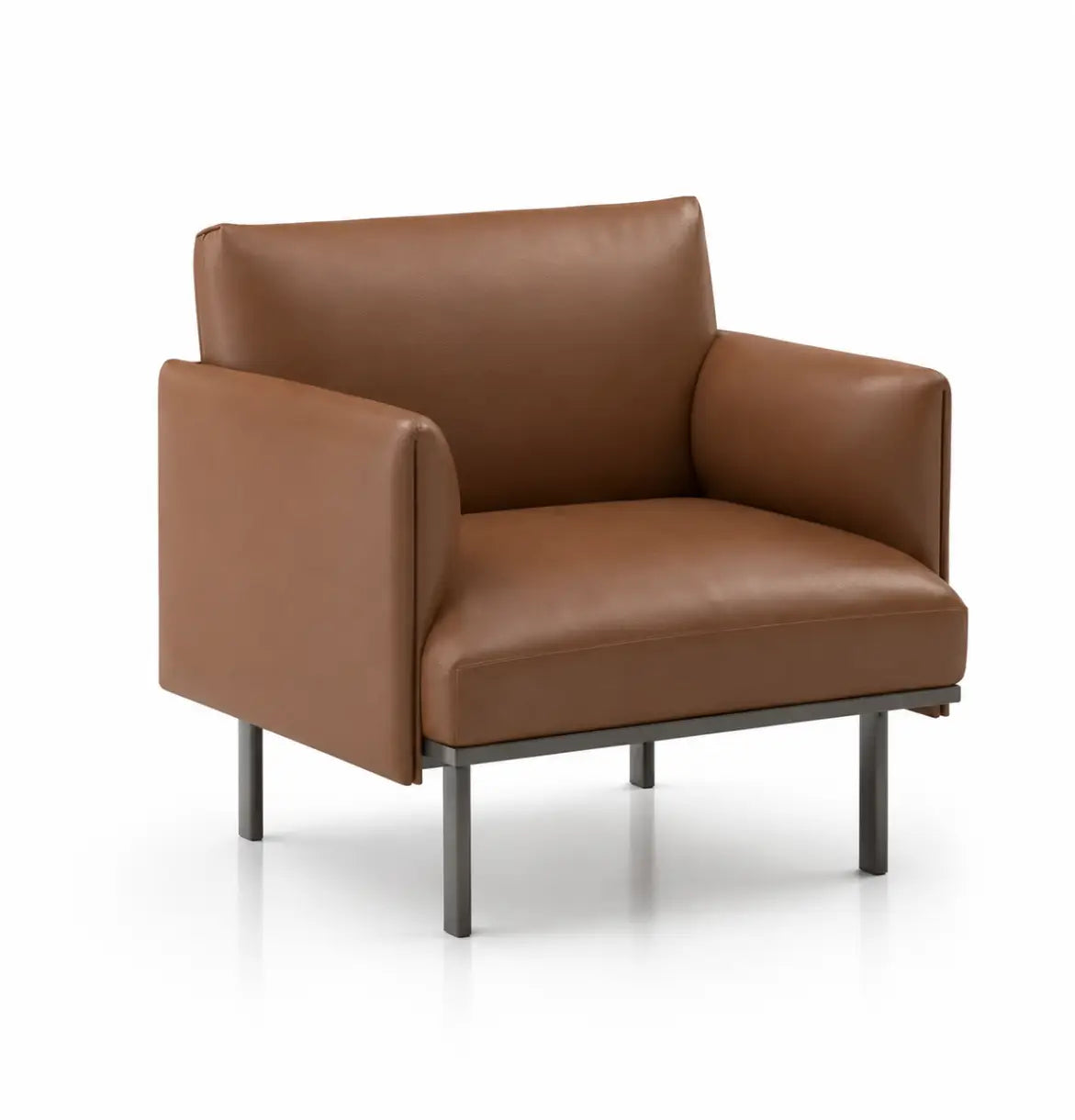 Binray Armchair Consumer KANO Tan PVC Vegan Leather 8-10 Weeks