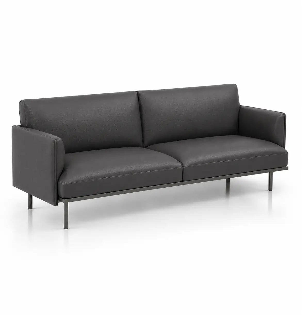 Binray 3-Seater Sofa Consumer KANO Grey PVC Vegan Leather 2-5 Working Days