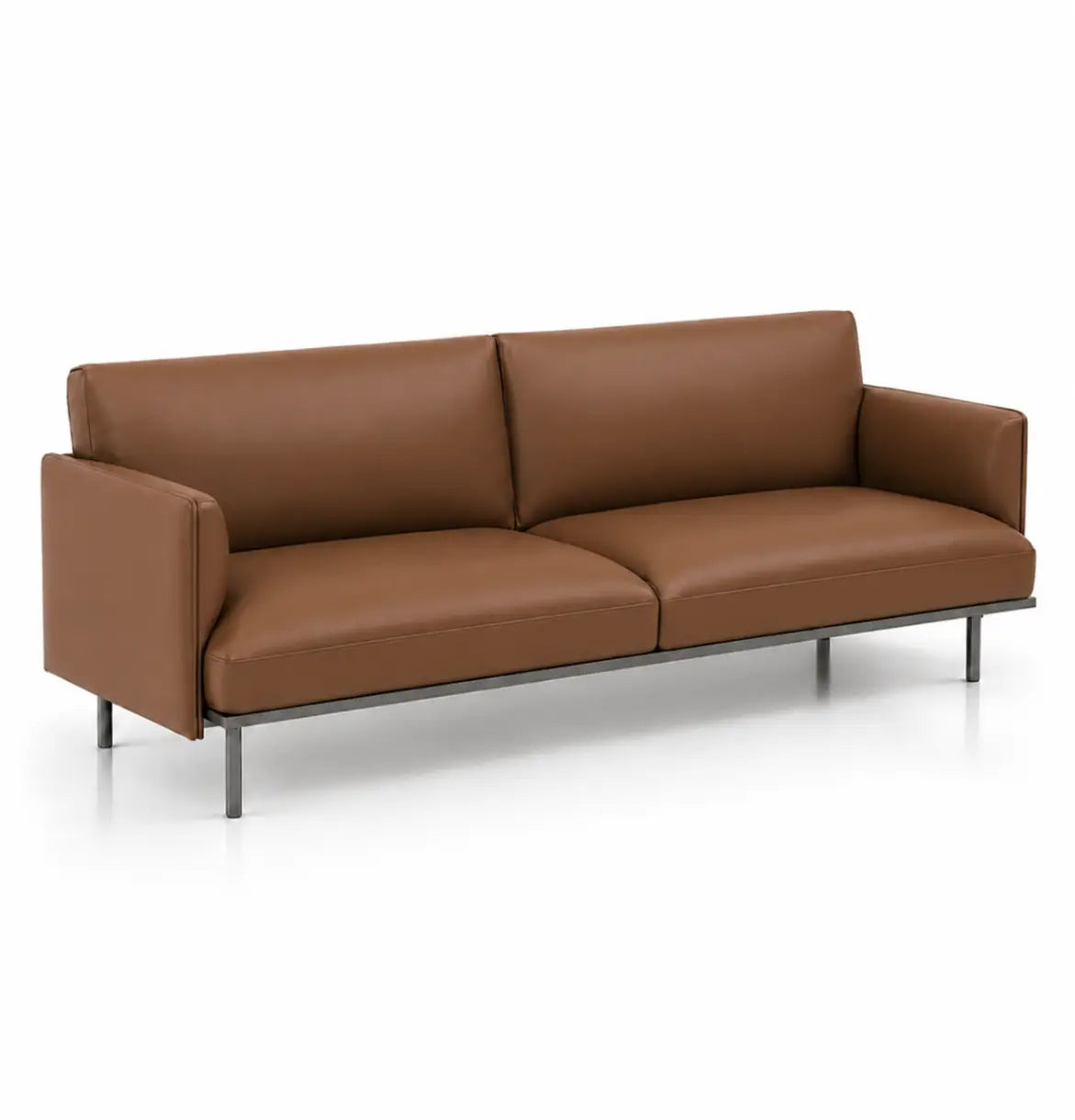 Binray 3-Seater Sofa Consumer KANO Tan PVC Vegan Leather 8-10 Weeks
