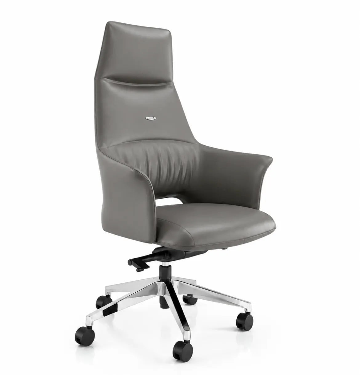 Binye Highback in Meteor Grey Leather