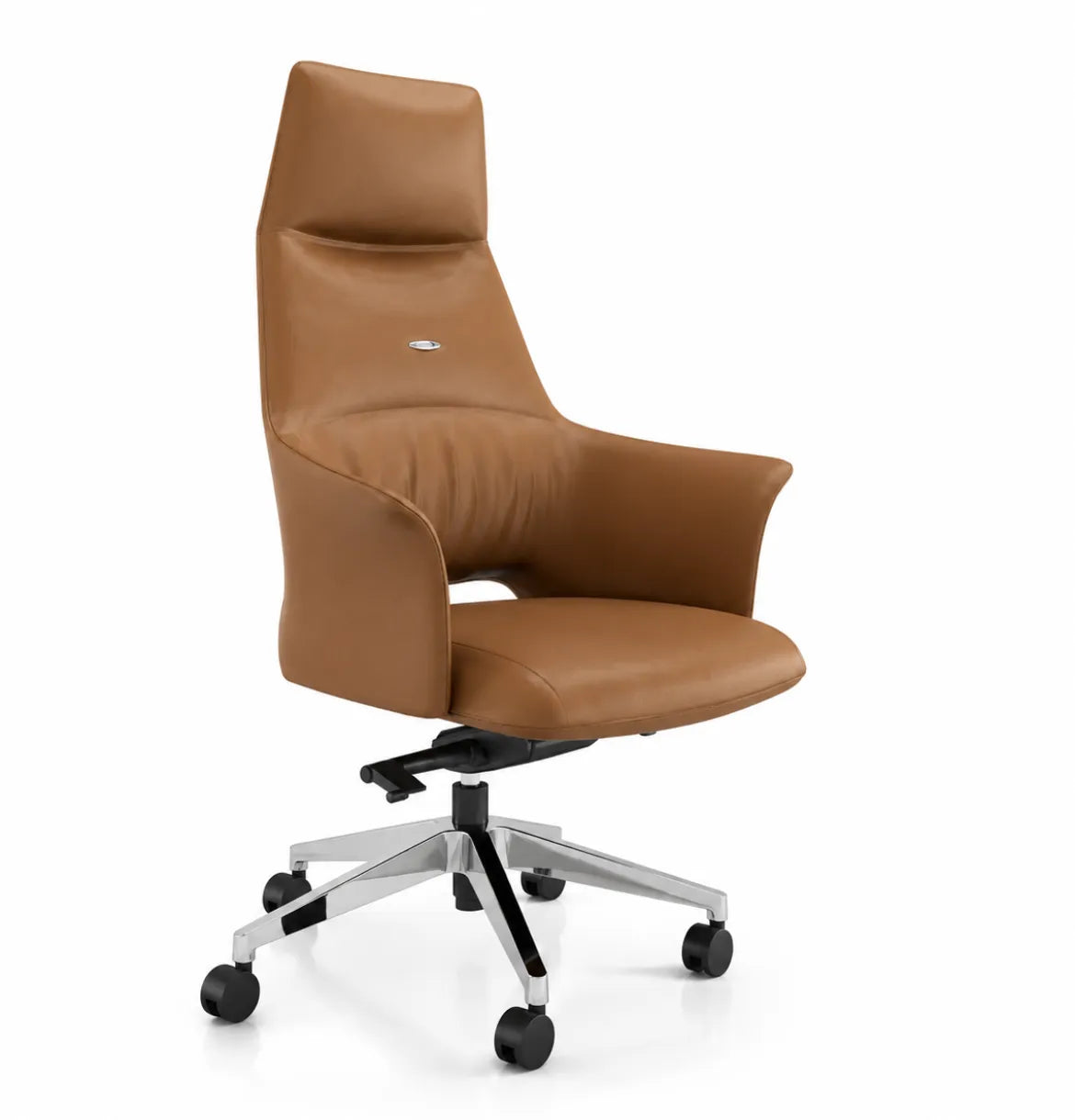 Binye Highback in Roman Tan Leather