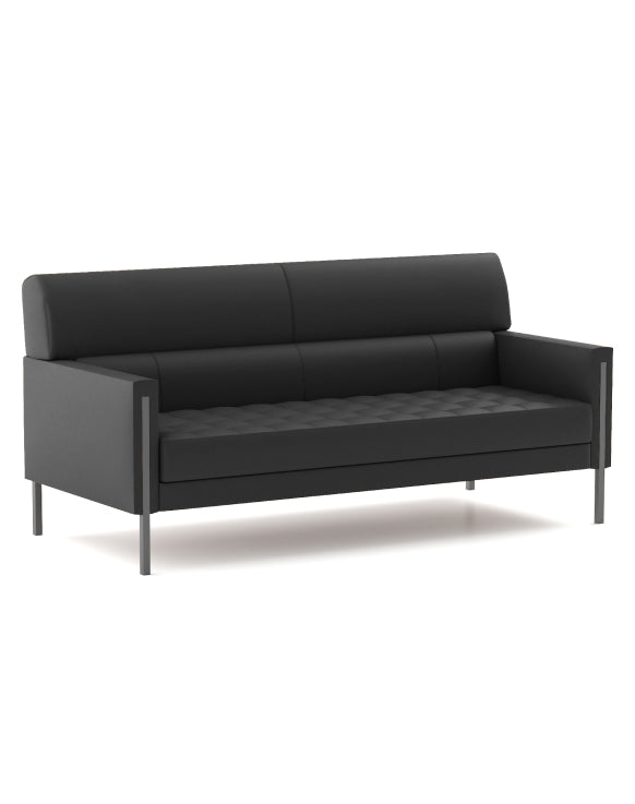 Summerlin 3-Seater Sofa Consumer KANO Black Genuine Leather 8-10 Weeks