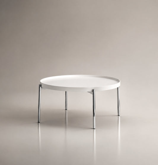 Brewster Centre Coffee Table Consumer KANO White D872 x H400mm 2-5 Working Days