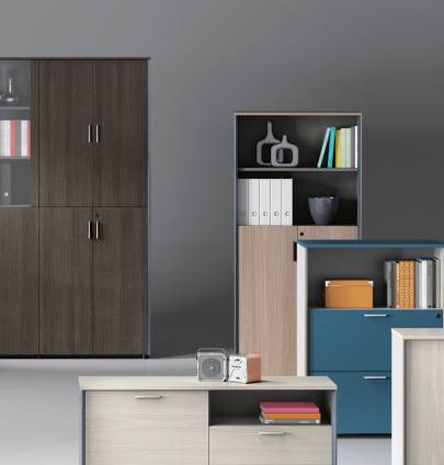 Universal 5-Level Dual Cabinet in Veneer Consumer KANO   