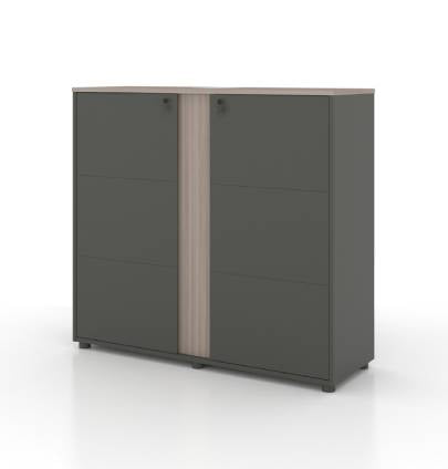 Universal 3-Level Printer Cabinet (Meteor Grey Body)