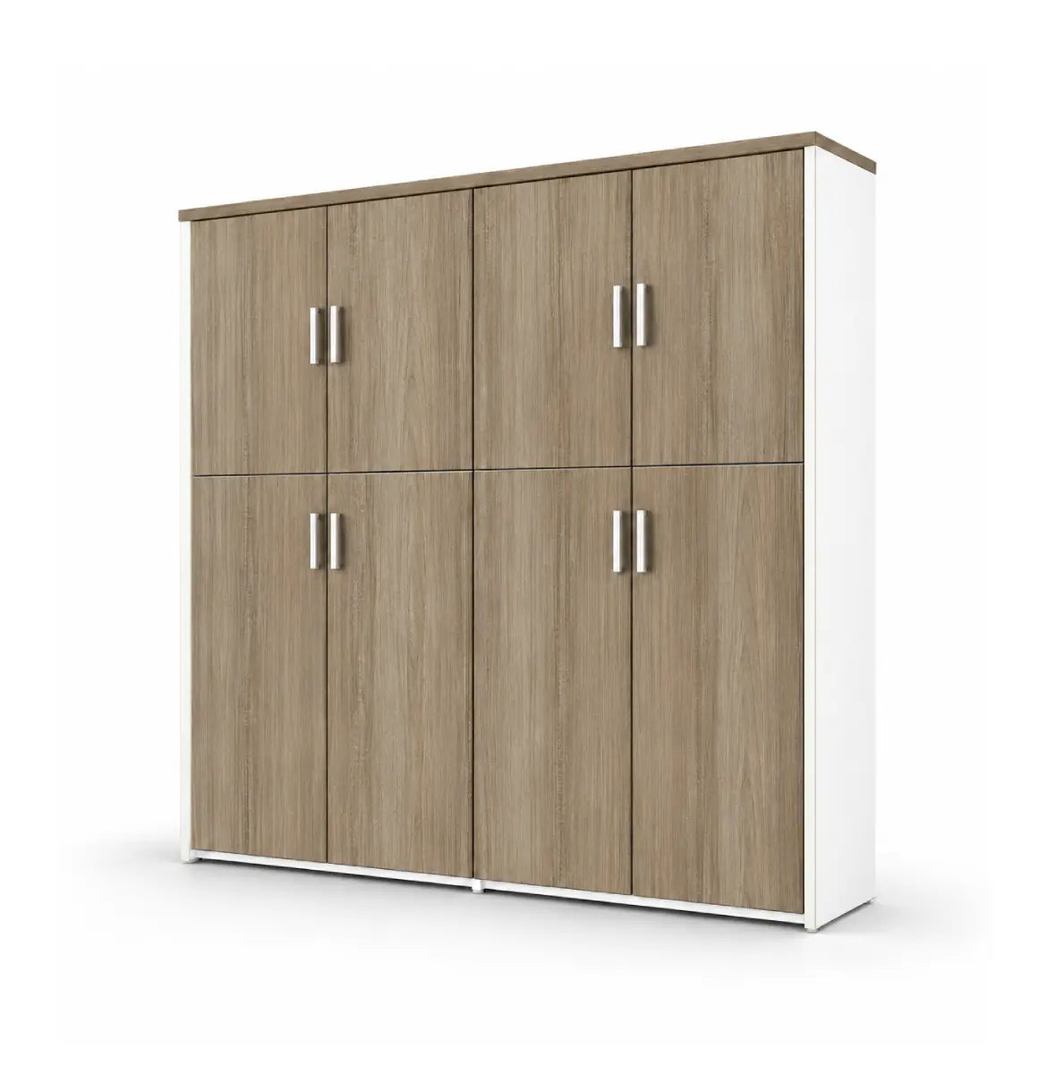 Universal Light 5-Level Dual Cabinet Consumer KANO CF09 Log Walnut Matching MFC Doors 8-10 Weeks
