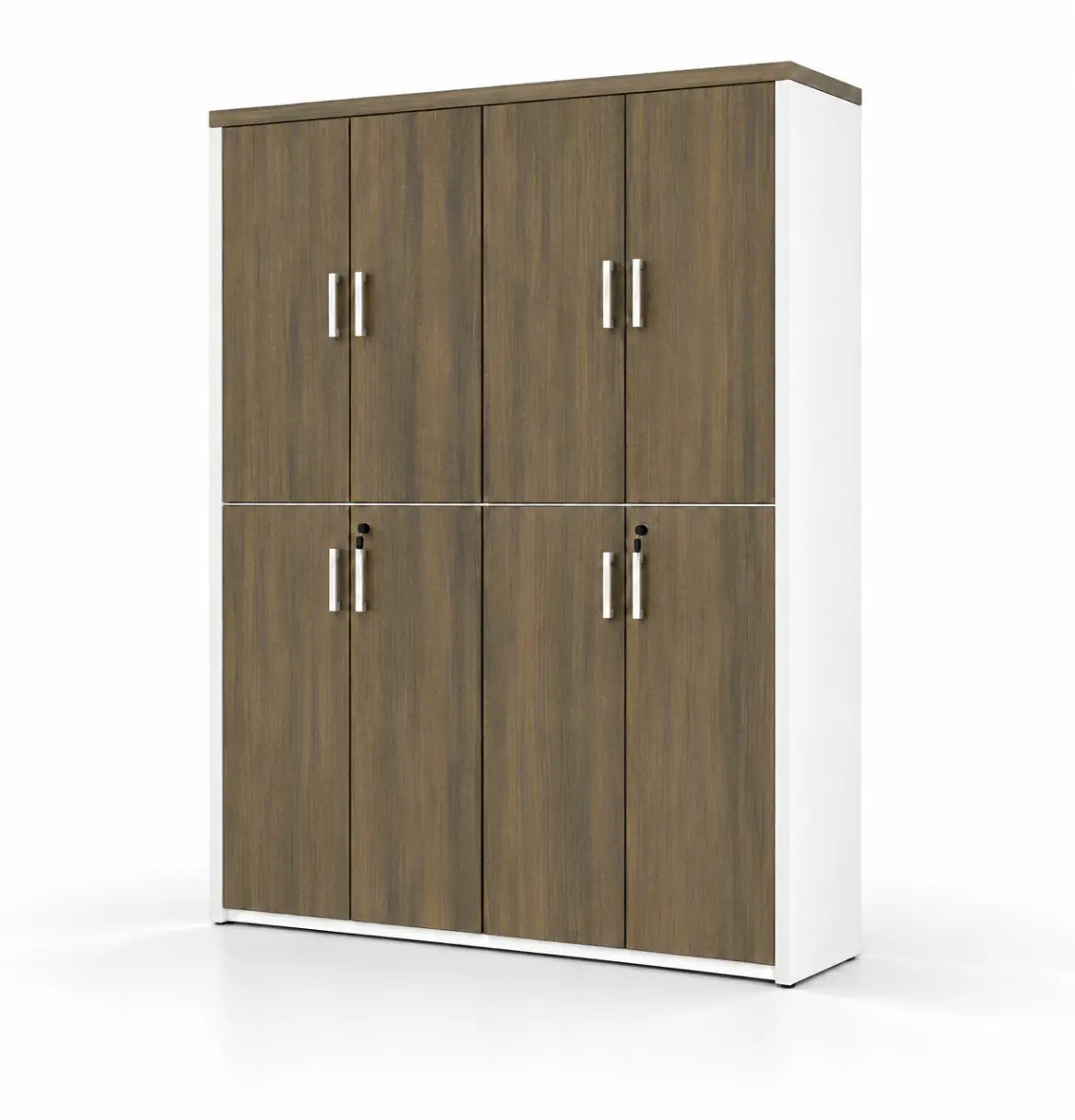 Universal Light 6-Level Dual Cabinet Consumer KANO CF12 Coffee Walnut Matching MFC Doors 8-10 Weeks