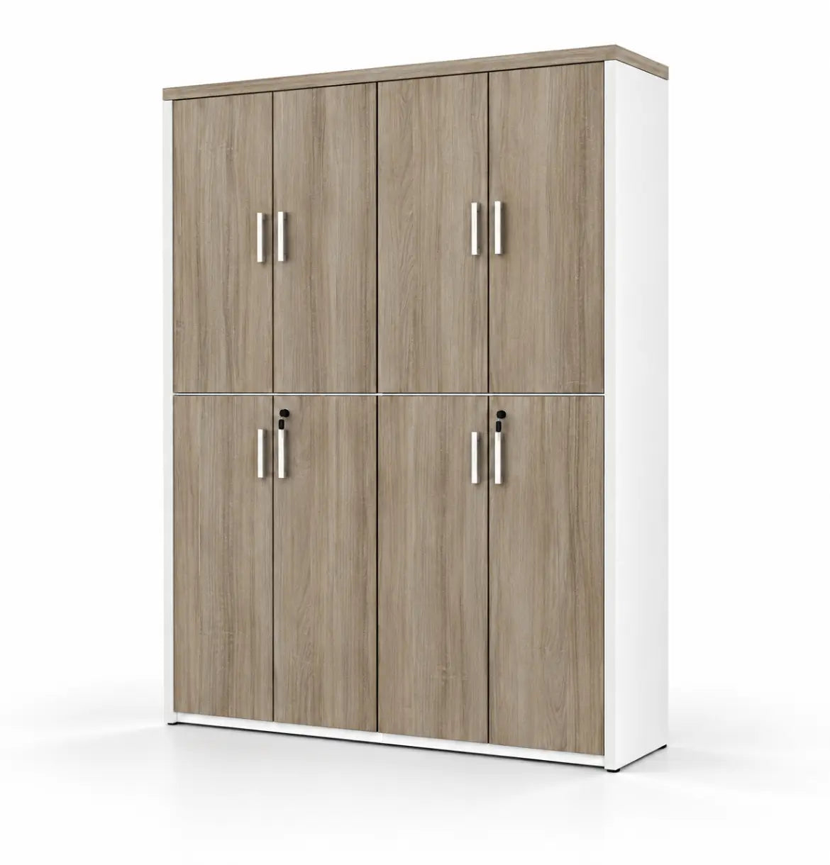 Universal Light 6-Level Dual Cabinet Consumer KANO CF09 Log Walnut Matching MFC Doors 8-10 Weeks