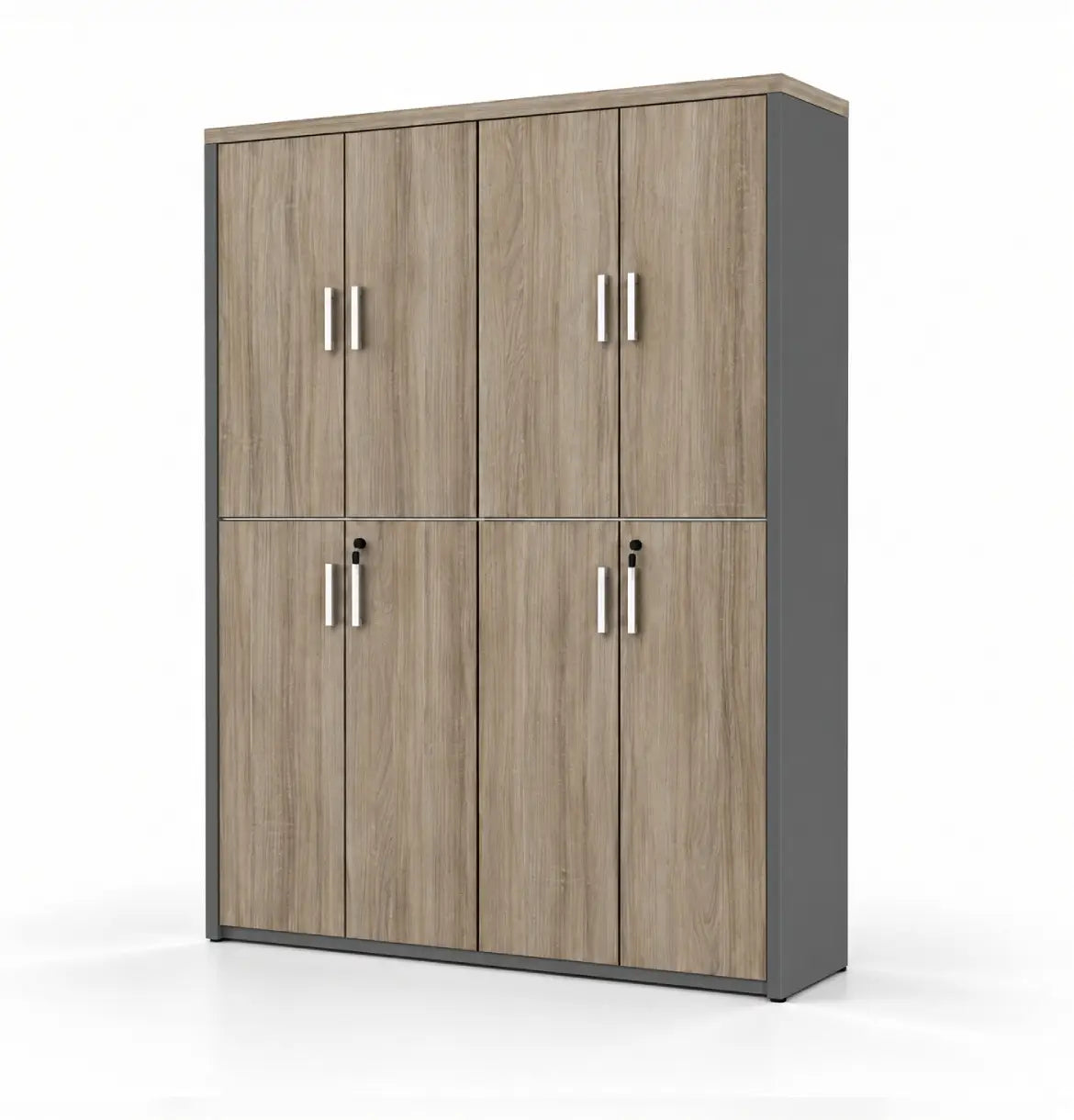 Universal Dark 6-Level Dual Cabinet Consumer KANO CF09 Log Walnut Matching MFC Doors 8-10 Weeks
