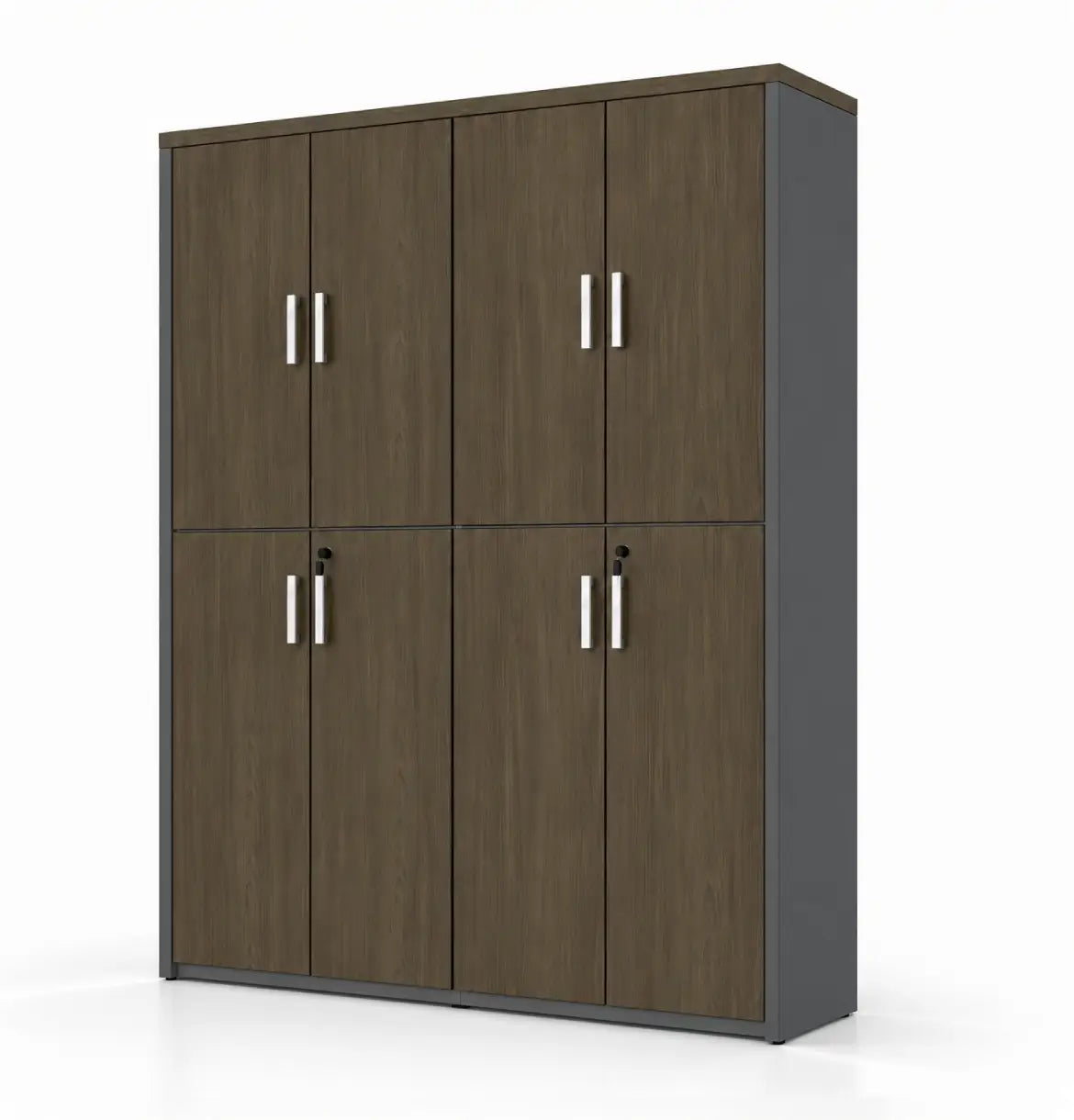 Universal Dark 6-Level Dual Cabinet Consumer KANO CF42 Mocha Oak Matching MFC Doors 8-10 Weeks