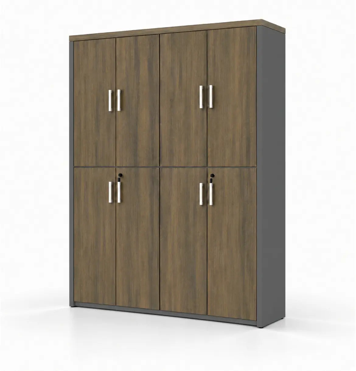 Universal Dark 6-Level Dual Cabinet Consumer KANO CF12 Coffee Walnut Matching MFC Doors 8-10 Weeks