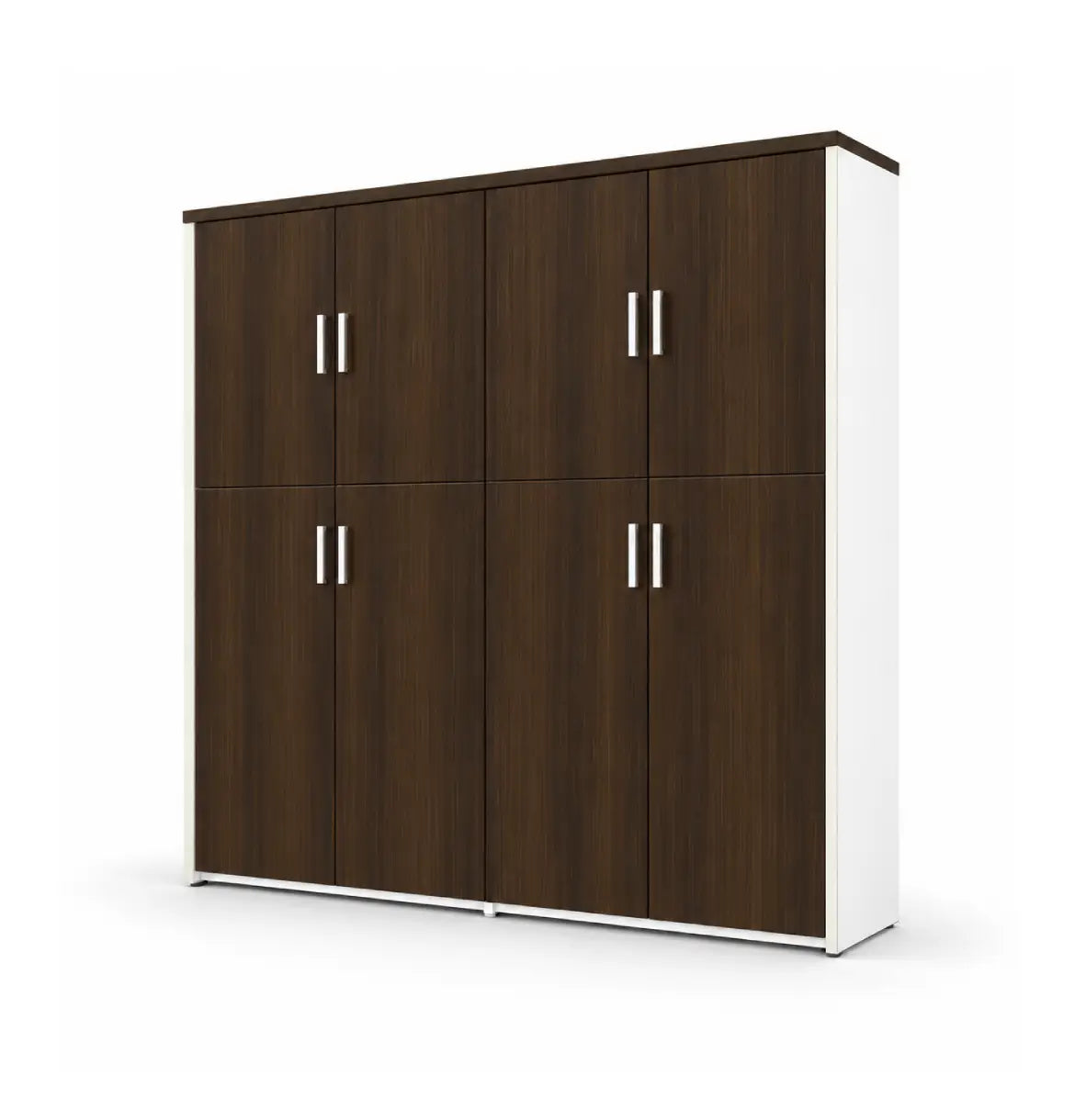 Universal Light 5-Level Dual Cabinet Consumer KANO Hairline Walnut Matching MFC Doors 8-10 Weeks
