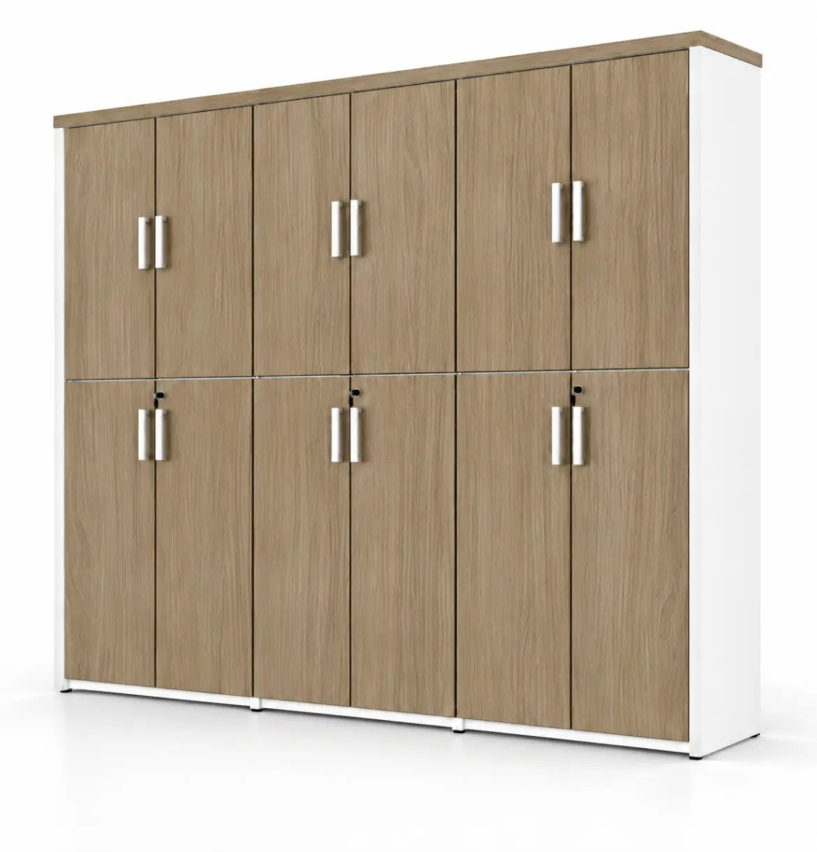 Universal Light 6-Level Triple Cabinet Consumer KANO CF41 Nash Oak Matching MFC Doors 8-10 Weeks