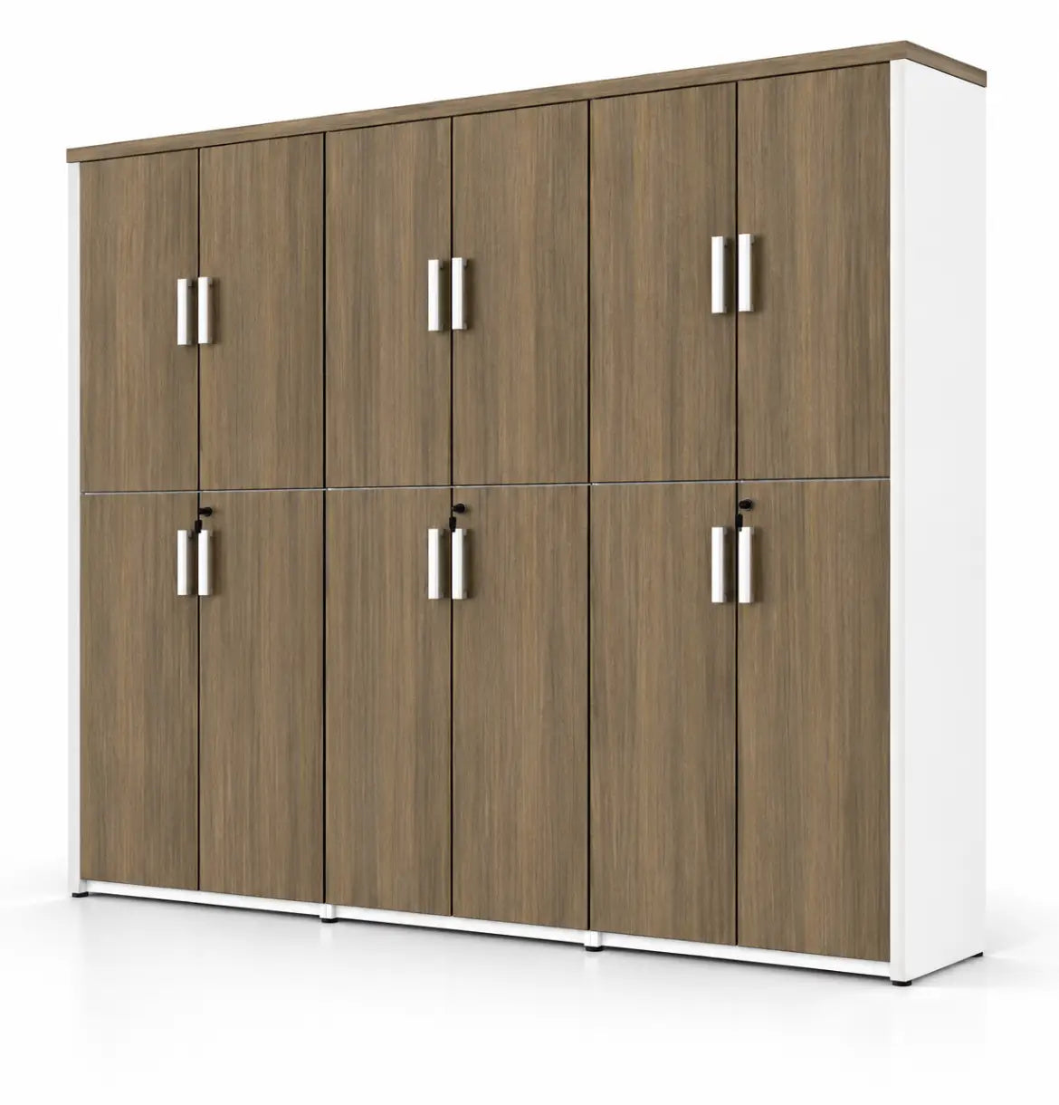 Universal Light 6-Level Triple Cabinet Consumer KANO CF12 Coffee Walnut Matching MFC Doors 8-10 Weeks