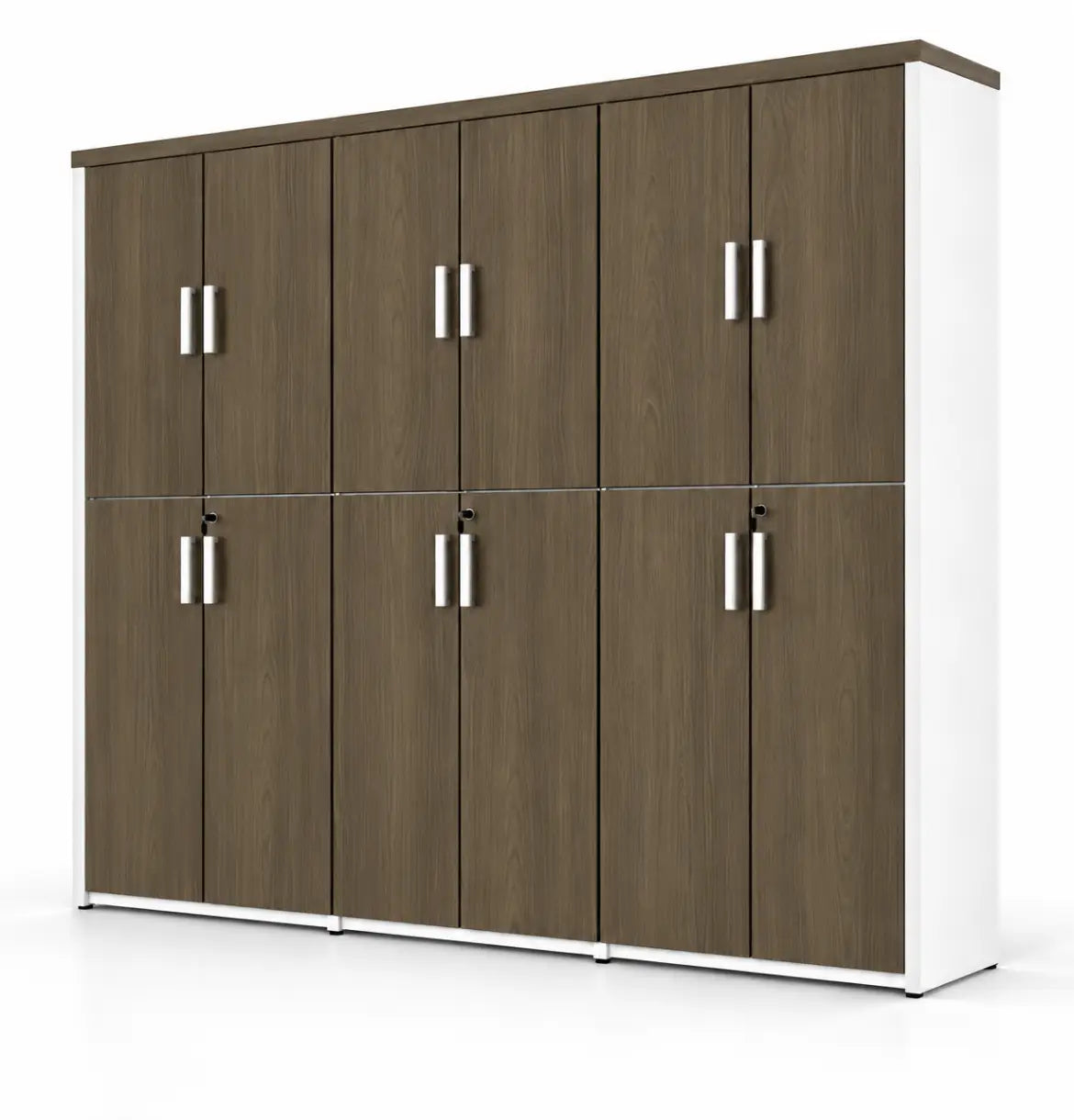 Universal Light 6-Level Triple Cabinet Consumer KANO CF42 Mocha Oak Matching MFC Doors 8-10 Weeks