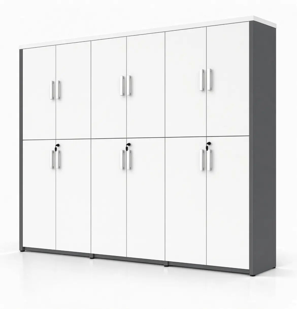 Universal Dark 6-Level Triple Cabinet Consumer KANO White Matching MFC Doors 8-10 Weeks