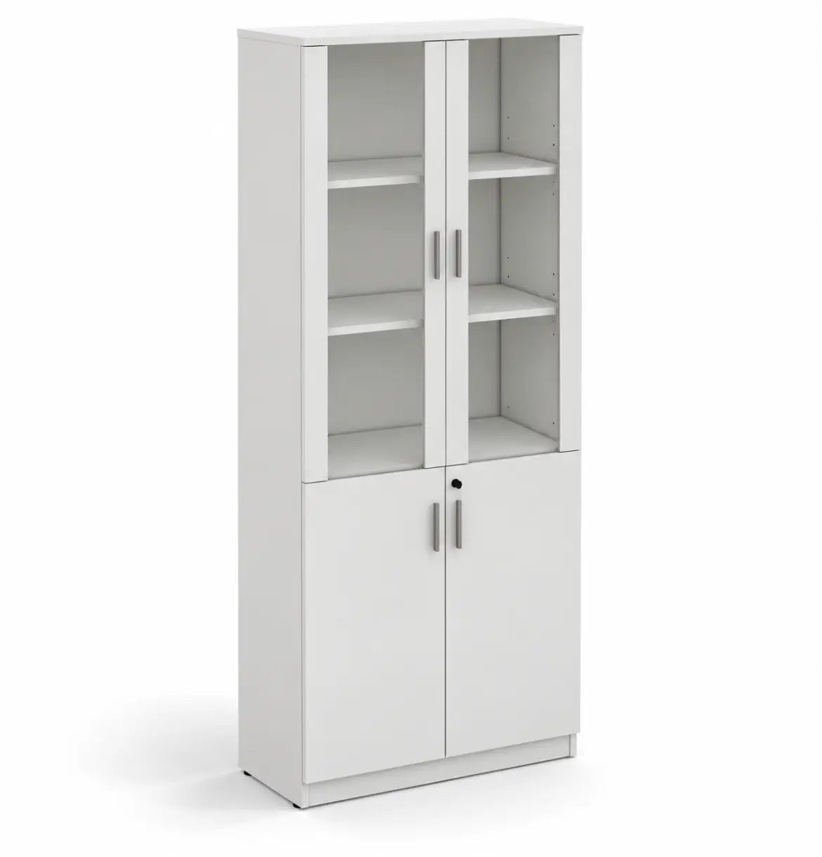 Cadi 5-Level Cabinet with Glass Doors Consumer KANO White 8-10 Weeks