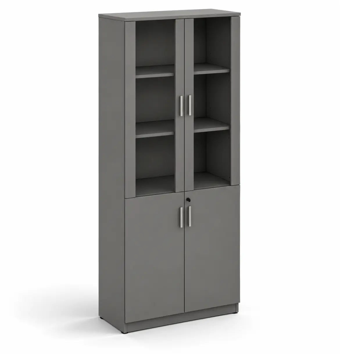 Cadi 5-Level Cabinet with Glass Doors Consumer KANO Grey 8-10 Weeks