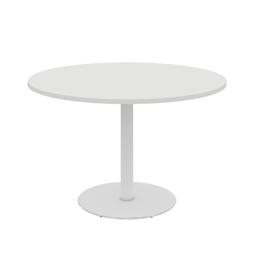 Cadi Round Meeting Table (2 Sizes) Consumer KANO CF05 White D1200 x H750mm 30 Days