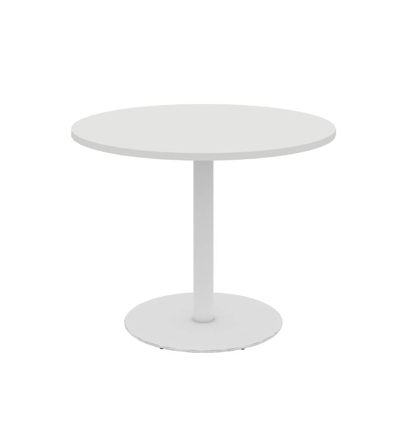 Cadi Round Meeting Table (2 Sizes) Consumer KANO CF05 White D1000 x H750mm 30 Days