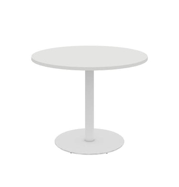 Cadi Round Meeting Table (2 Sizes) Consumer KANO CF05 White D1000 x H750mm 30 Days