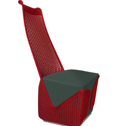 Carlos Armchair Consumer KANO Fabric Red 2-5 Working Days