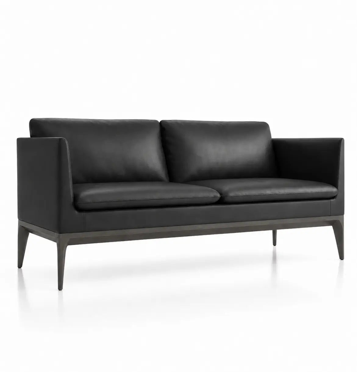 Castle 3-Seater Sofa Consumer KANO Black Vegan Leather 8-10 Weeks