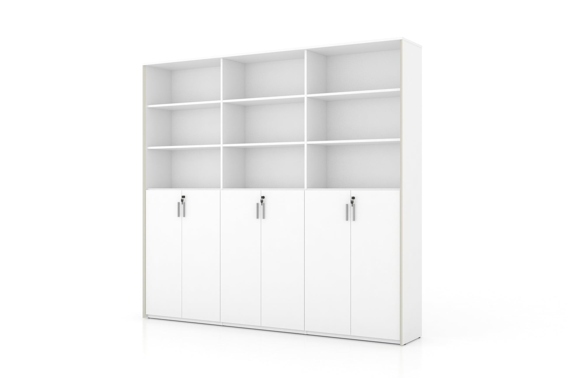 Universal 6-Level Triple Cabinet (White Body) - BAFCO