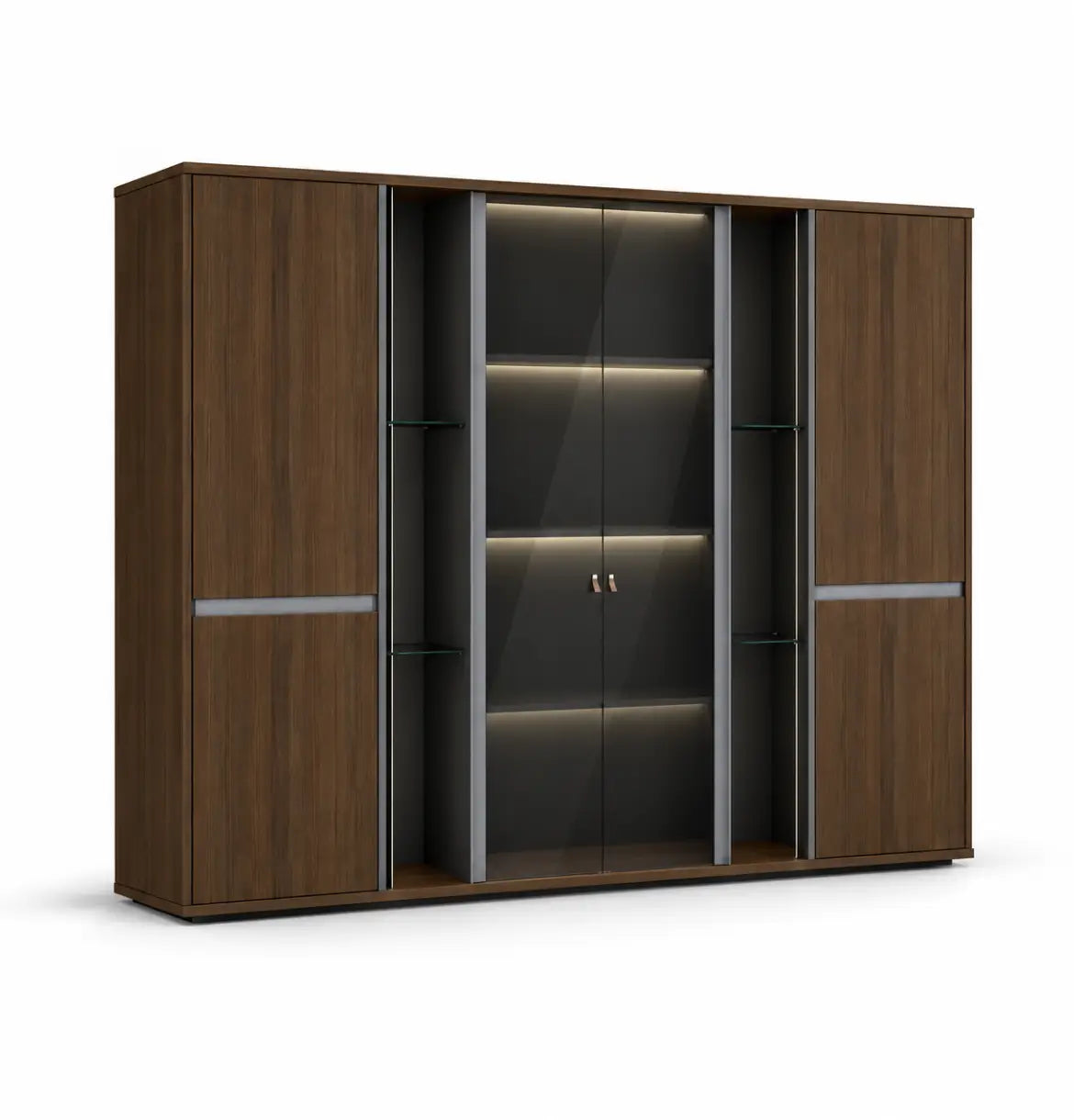 Champion Executive Wall Storage (2 Sizes) Consumer KANO CY07 American Walnut 2400 8-10 Weeks