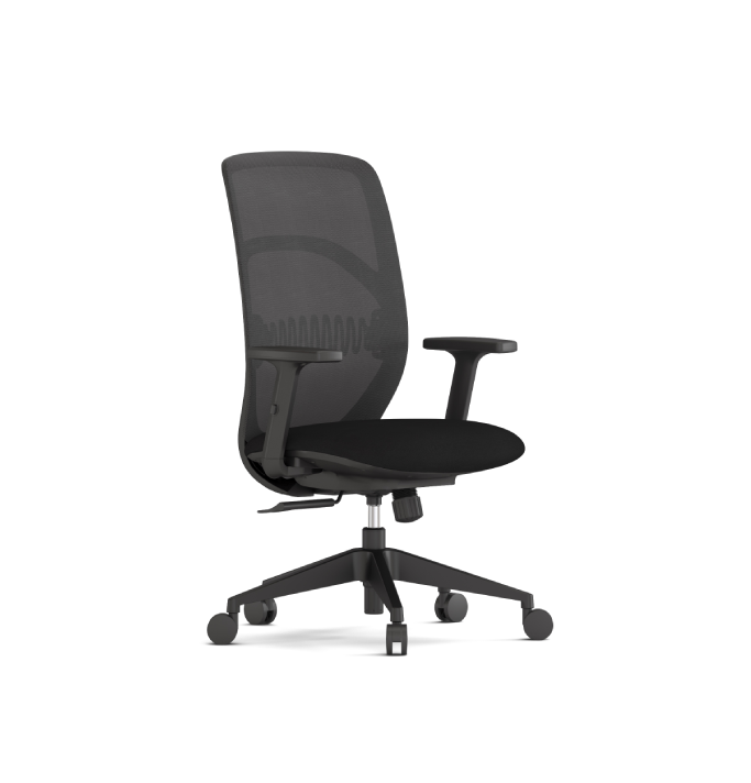 Chelsea Five Midback Consumer KANO Black Synchro Mech with 3 Lock + 3D Arms 8-10 Weeks