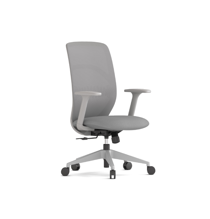 Chelsea Five Light Midback Consumer KANO Light Grey Synchro Mech with 3 Lock + 3D Arms 8-10 Weeks