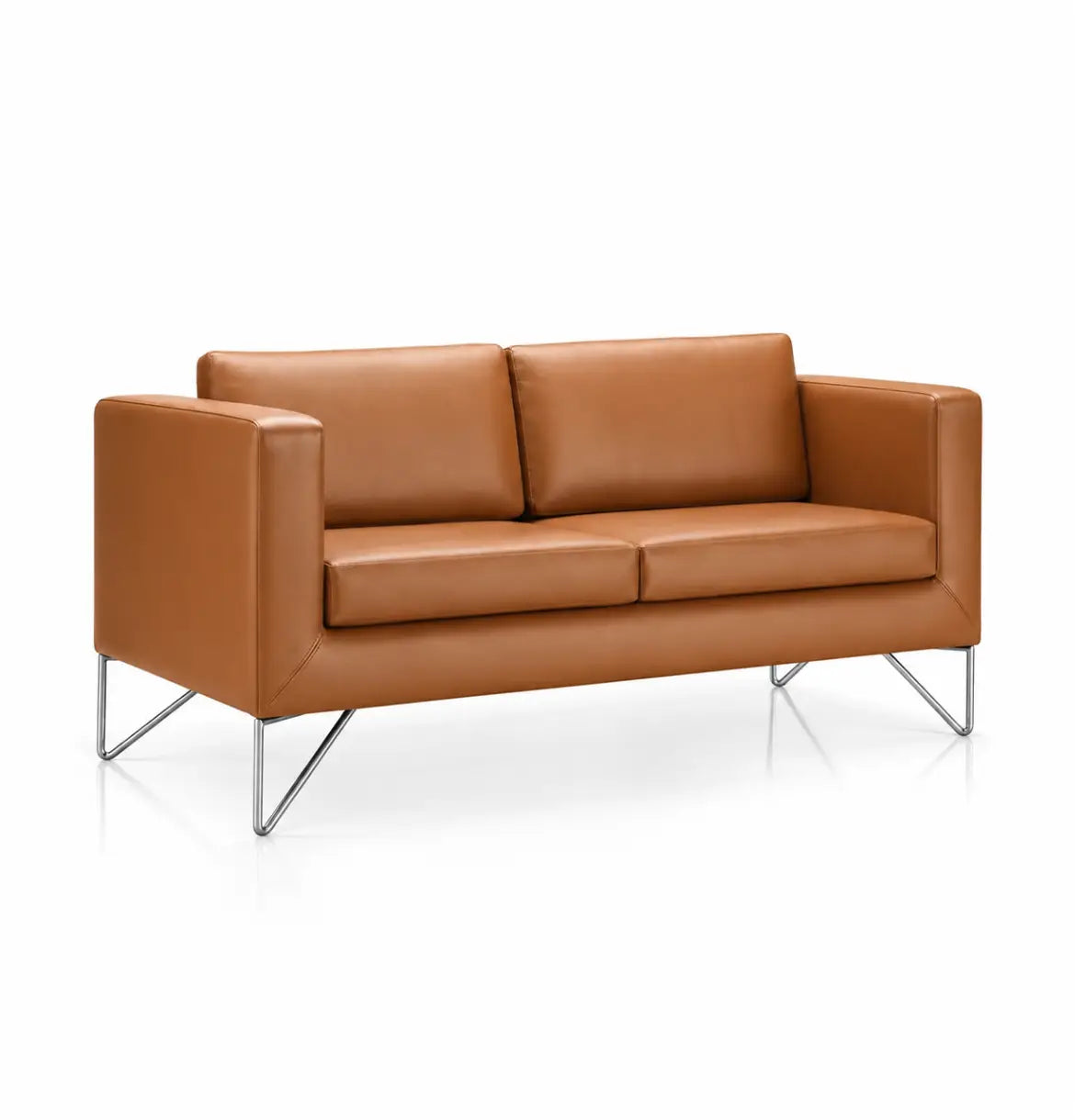 Dallas 2-Seater Sofa W1340 × D700 × H650 mm ROMAN TAN Leather