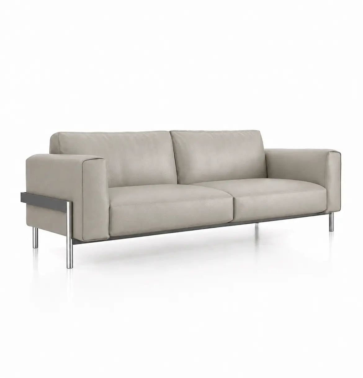 Dense 3-Seater Sofa Consumer KANO Khaki Vegan Leather 8-10 Weeks