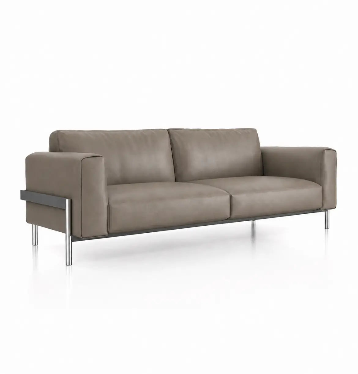 Dense 3-Seater Sofa Consumer KANO Coffee Vegan Leather 8-10 Weeks
