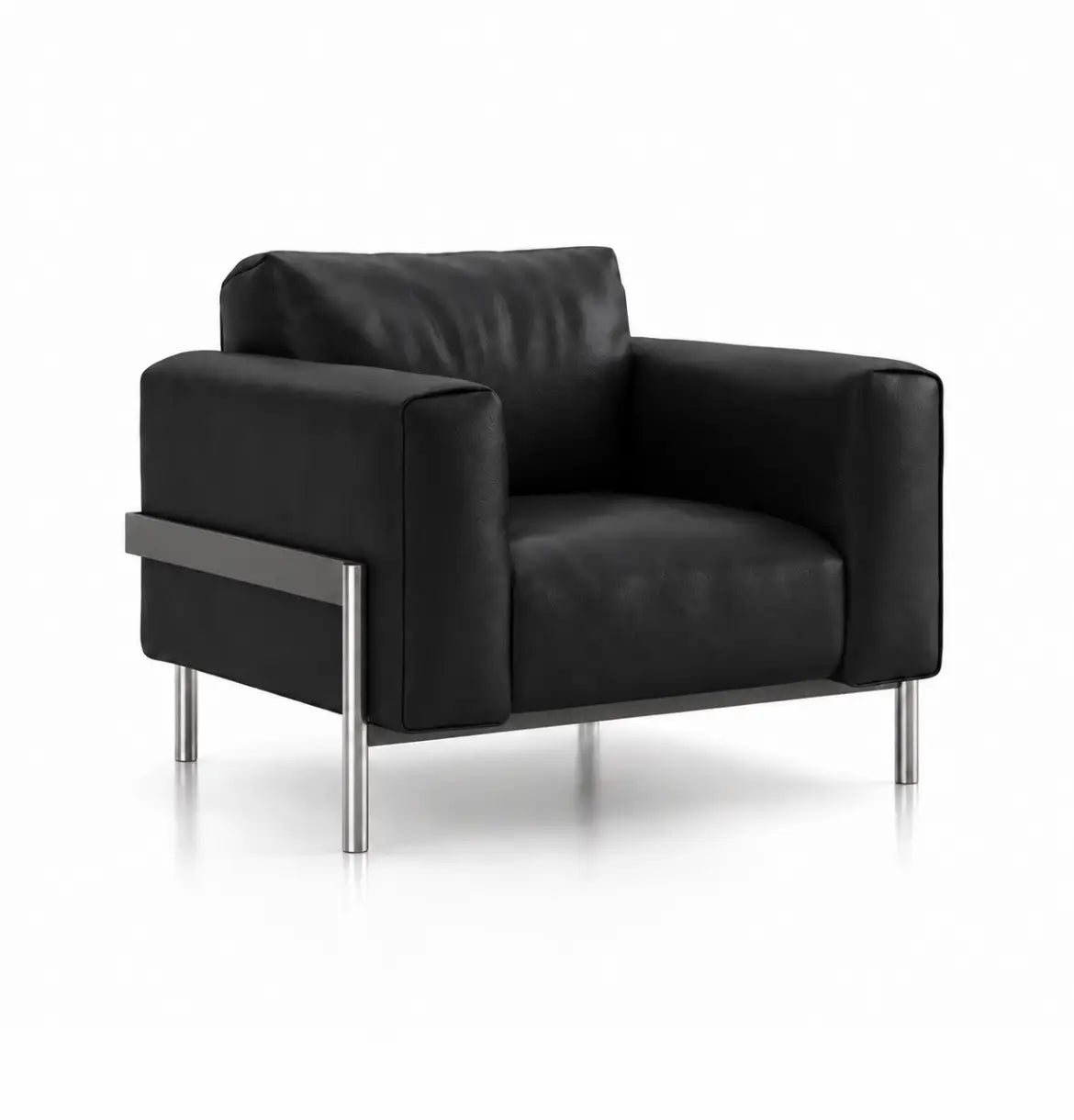 Dense Armchair Consumer KANO Black Vegan Leather 2-5 Working Days