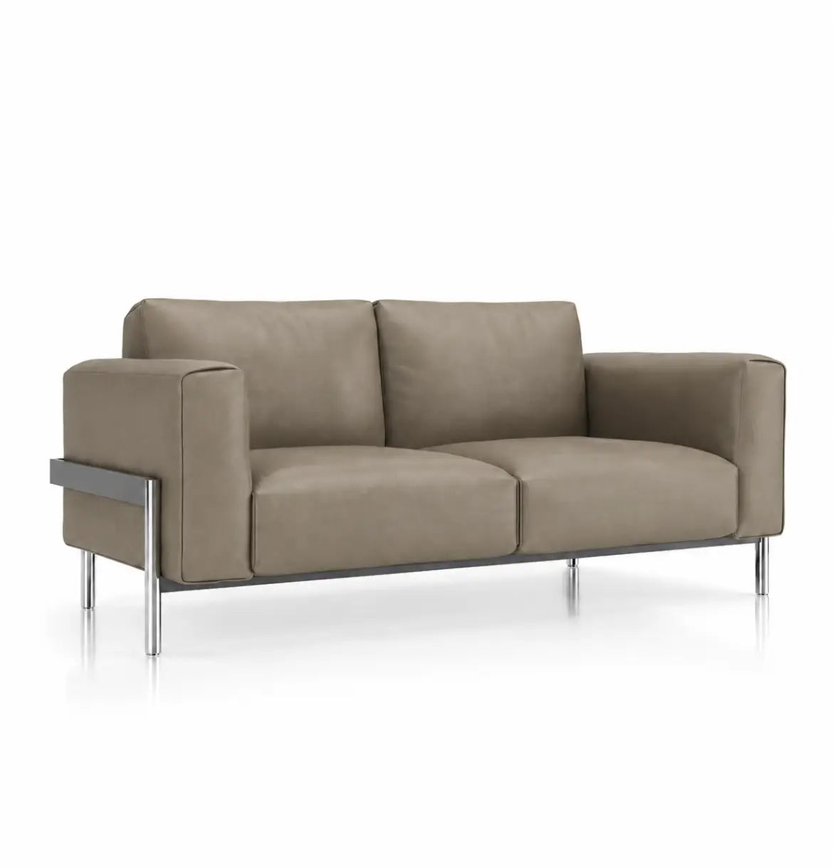 Dense 2-Seater Sofa Consumer KANO Coffee Vegan Leather 8-10 Weeks