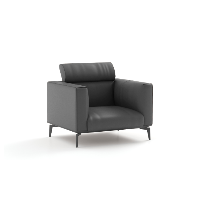 Derry Armchair Consumer KANO Grey Vegan Leather 8-10 Weeks