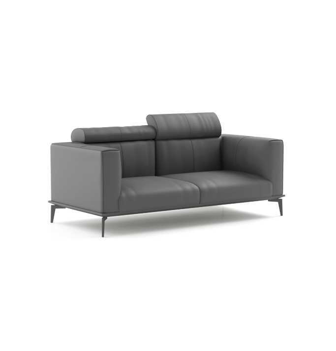 Derry 2-Seater Sofa Consumer KANO Grey Vegan Leather 8-10 Weeks