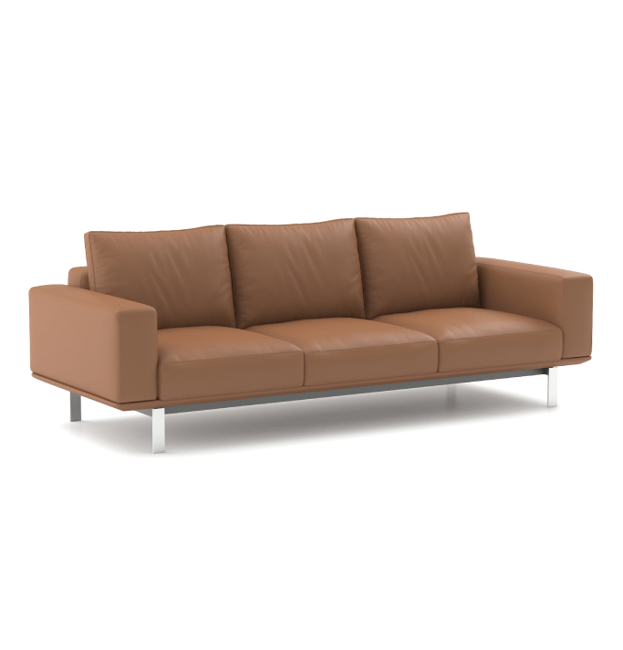 Deshawn 3-Seater Sofa Consumer KANO Tan Vegan Leather 8-10 Weeks
