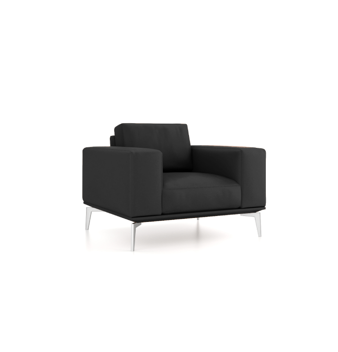 Desso Armchair Consumer KANO Genuine Leather Black 8-10 Weeks