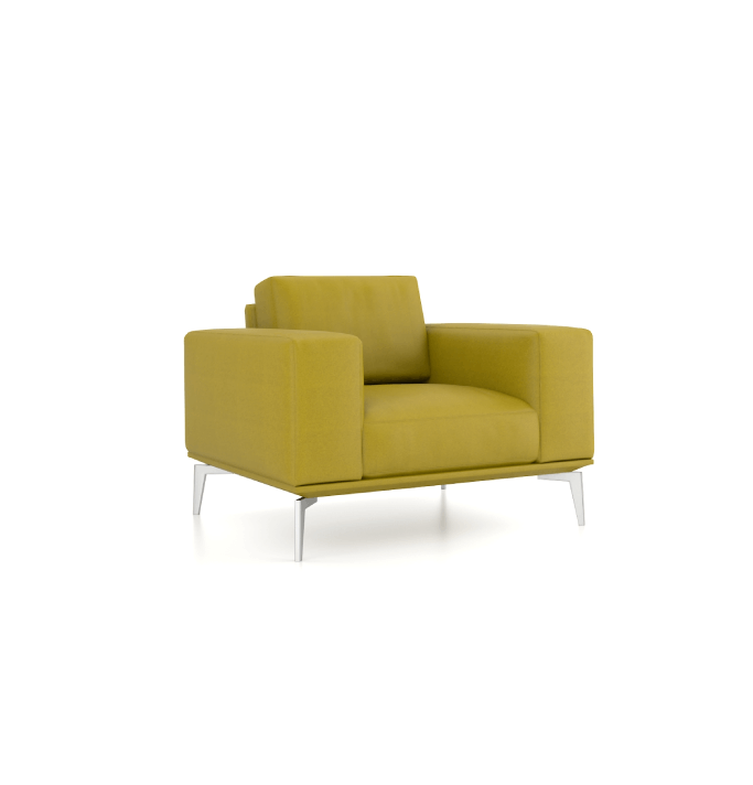 Desso Armchair Consumer KANO Genuine Leather Yellow 8-10 Weeks