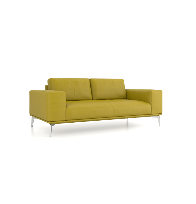 Desso 2-Seater Sofa Consumer KANO Yellow Genuine Leather 8-10 Weeks