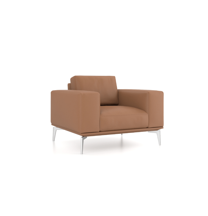 Desso Armchair Consumer KANO Genuine Leather Tan 8-10 Weeks